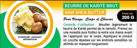 Beurre de Karité Brut - Soin Nourrissant Intense